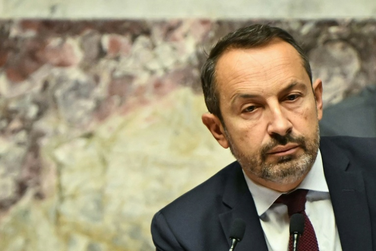 Le vice-président du RN Sébastien Chenu à Paris le 8 octobre 2026 ( AFP / LOU BENOIST )