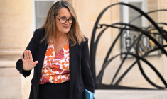 Sophie Primas (ministre déléguée chargée du Commerce extérieur et des Français de l'étranger)  lors du conseil des ministres, le 23 septembre 2024. ( AFP / BERTRAND GUAY )