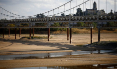 La Loire à Loireauxence, en France.