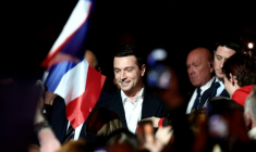 Le président du Rassemblement national (RN), Jordan Bardella, le 18 mars 2026 à Chalons-en-Champagne, dans la Marne ( AFP / Sameer AL-DOUMY )