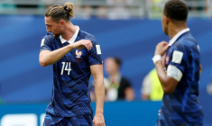 Le milieu de terrain français Adrien Rabiot lors du match pour la troisième place de la Coupe du monde contre l'Angleterre.