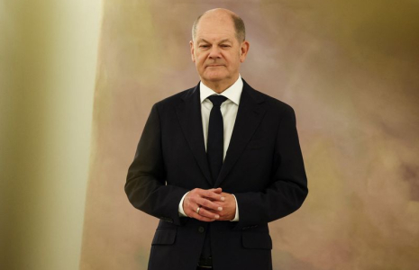 Le chancelier allemand Olaf Scholz à Berlin