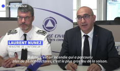 L'incendie en Gironde a "parcouru plus de 10.000 hectares", selon Nuñez