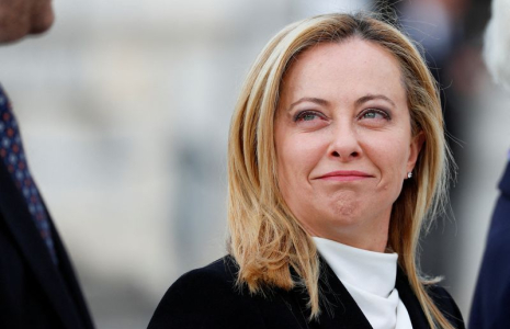 La Première ministre italienne Giorgia Meloni assiste à une cérémonie à Rome