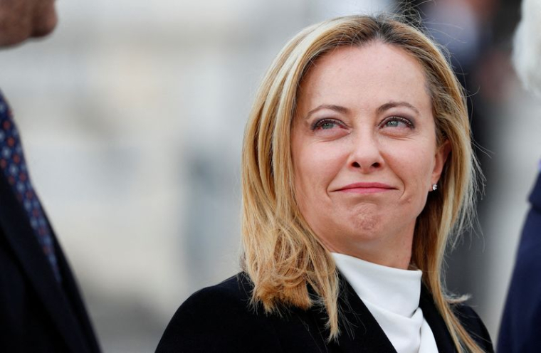 La Première ministre italienne Giorgia Meloni assiste à une cérémonie à Rome