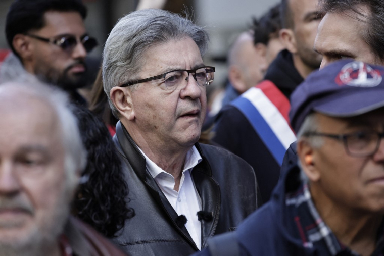 Jean-Luc Mélenchon à Paris, le 5 cotbore 2024. ( AFP / STEPHANE DE SAKUTIN )