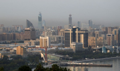 Vue aérienne de Bakou