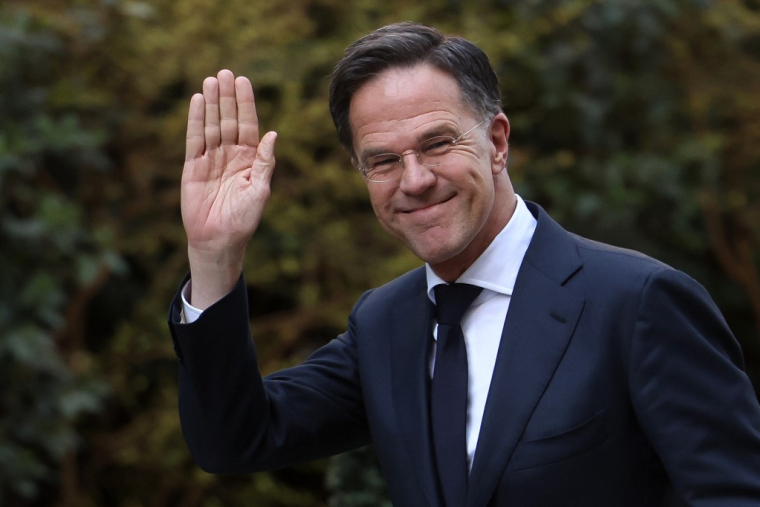 Mark Rutte à Londres le 17 mars 2026.  ( AFP / TOBY SHEPHEARD )