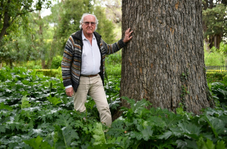 Le botaniste français Francis Halle, à Montpellier le 10 avril 2017 ( AFP / PASCAL GUYOT )
