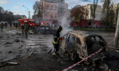 Frappe russe dans le centre de Kyiv