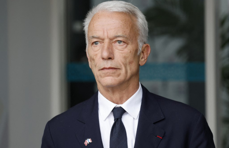 Patrick Martin, à Rabat, le 29 octobre 2024 ( AFP / LUDOVIC MARIN )