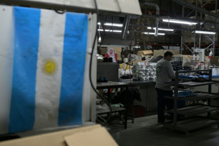 L'usine de chaussures Kioshi, à Esteban Echeverria près de Buenos Aires, le 27 août 2026 ( AFP / JUAN MABROMATA )