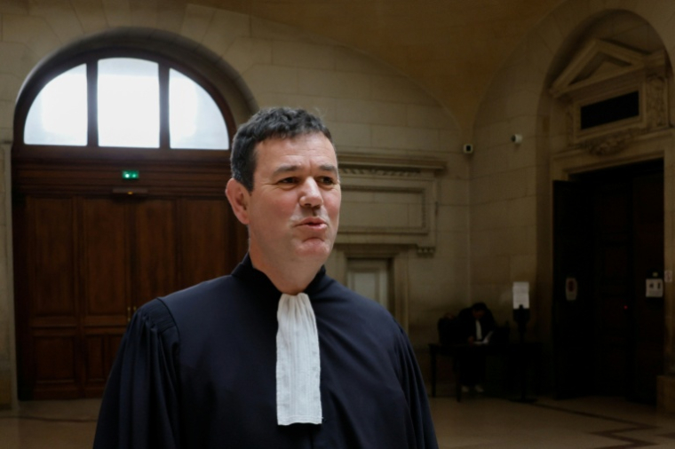 Philippe Meilhac, avocat d'Agathe Habyarimana, le 6 mai 2026 au palais de justice de Paris ( AFP / Xavier GALIANA )