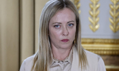 Giorgia Meloni, à Paris, le 20 juin 2023 ( AFP / Ludovic MARIN )