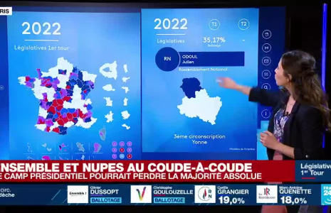 Tour d'horizon des premiers résultats du 1er tour des législatives françaises