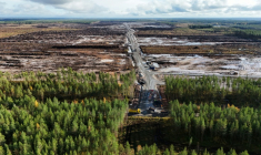 Vue aérienne du site où Google prévoit de construire un nouveau centre de données, le 29 septembre 2026 à Muhos, dans le nord de la Finlande  ( AFP / Alessandro RAMPAZZO )