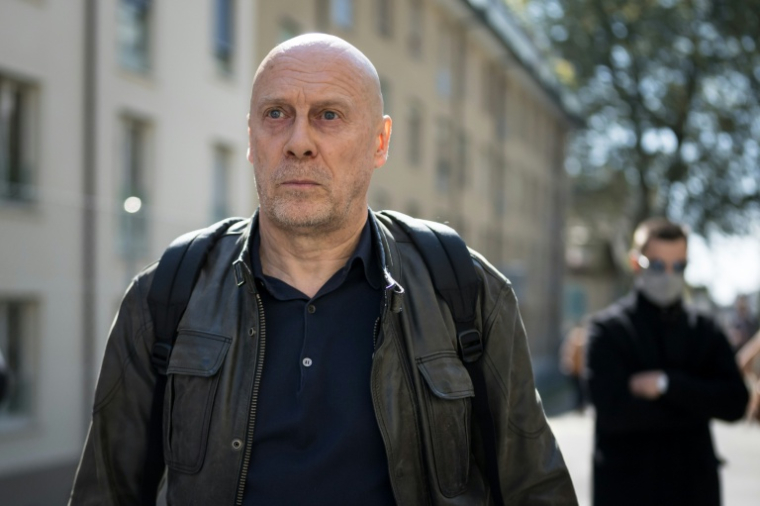 Alain Soral à Lausanne dans le canton de Vaud en Suisse le 27 septembre 2023 ( AFP / FABRICE COFFRINI )