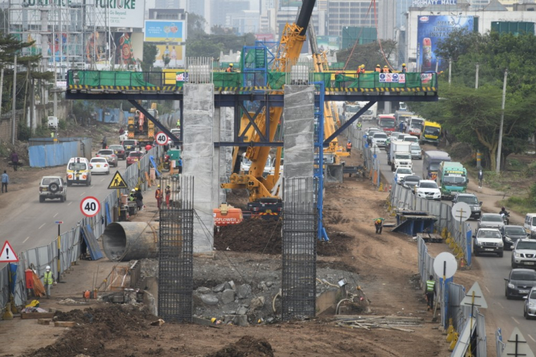 Le projet du Nairobi Expressway est projet d'infrastructure le plus coûteux du pays depuis son indépendance il y a plus de 60 ans ( AFP / SIMON MAINA )