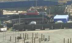 Des migrants arrivent dans le sud de l'Angleterre après avoir traversé la Manche