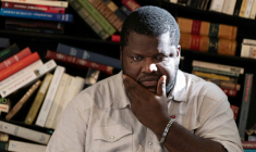 L'auteur canado-haïtien Thélyson Orélien à Manosque, le 24 septembre 2026 ( AFP / JOEL SAGET )