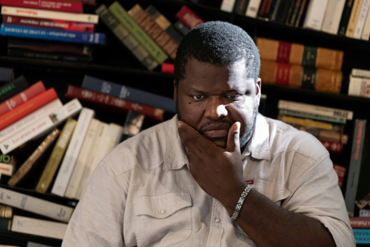 L'auteur canado-haïtien Thélyson Orélien à Manosque, le 24 septembre 2026 ( AFP / JOEL SAGET )