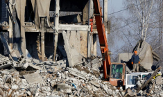 Conséquences des récents bombardements à Makiivka