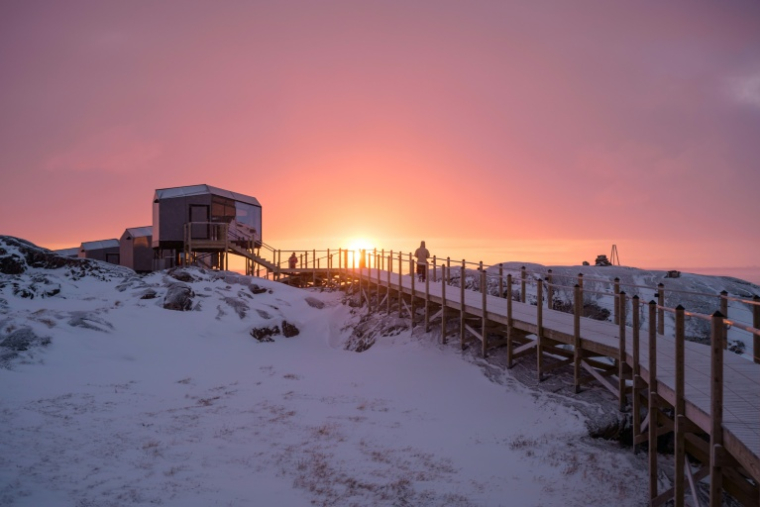 L'hôtel Arctic à Ilulissat, au Groenland, le 18 mars 2026 ( AFP / Florent VERGNES )