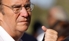 Xavier Niel, à Alger, le 26 août 2023 ( AFP / LUDOVIC MARIN )