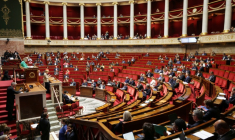L'Assemblée nationale le 10 avril 2026, à Paris ( AFP / Ludovic MARIN )