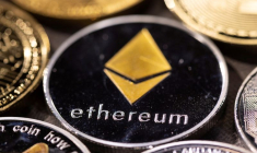 Photo d'illustration de la blockchain open source Ethereum et sa monnaie native, l'ether