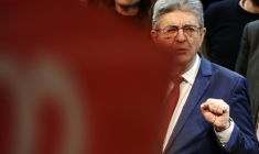 Jean-Luc Mélenchon à Lille le 19 mars 2026 ( AFP / Sameer AL-DOUMY )