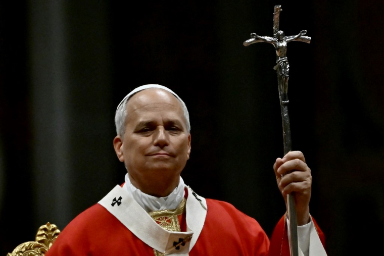 Le pape Léon XIV, le 8 octobre 2026, à la Basilique Saint-Pierre ( AFP / FILIPPO MONTEFORTE )