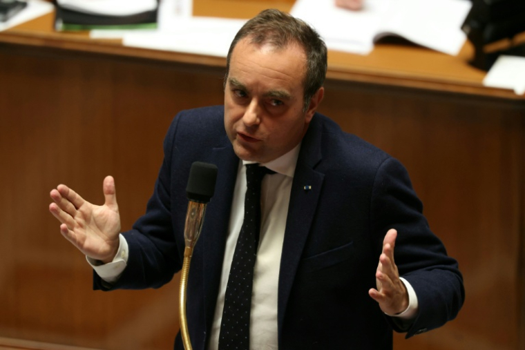 Le Premier ministre Sébastien Lecornu à l'Assemblée nationale à Paris le 14 avril 2026 ( AFP / Alain JOCARD )