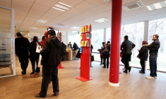 Des demandeurs d'emploi à Aubervilliers