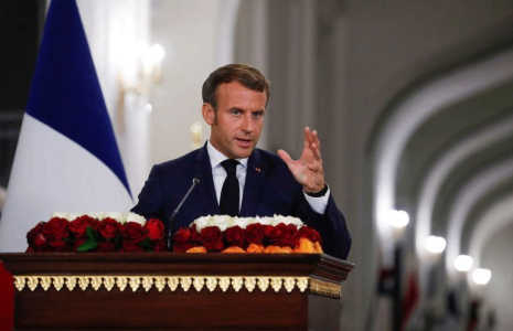 MACRON À BAGDAD AFFICHE LE SOUTIEN DE LA FRANCE À LA SOUVERAINETÉ IRAKIENNE