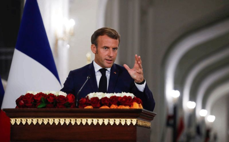 MACRON À BAGDAD AFFICHE LE SOUTIEN DE LA FRANCE À LA SOUVERAINETÉ IRAKIENNE