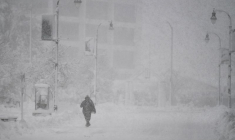 Photo d'archives: La première tempête d'hiver de 2024 dans le nord-est des États-Unis, à Worcester