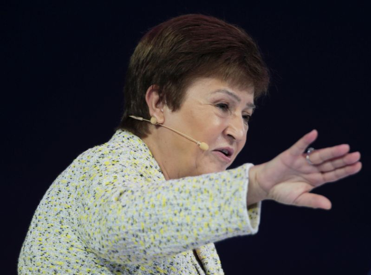 LES PRÉVISIONS DU FMI SOUMISES À UNE FORTE INCERTITUDE, DIT GEORGIEVA