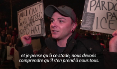 Rassemblement à Paris contre l'ICE et la politique anti-immigration de Trump