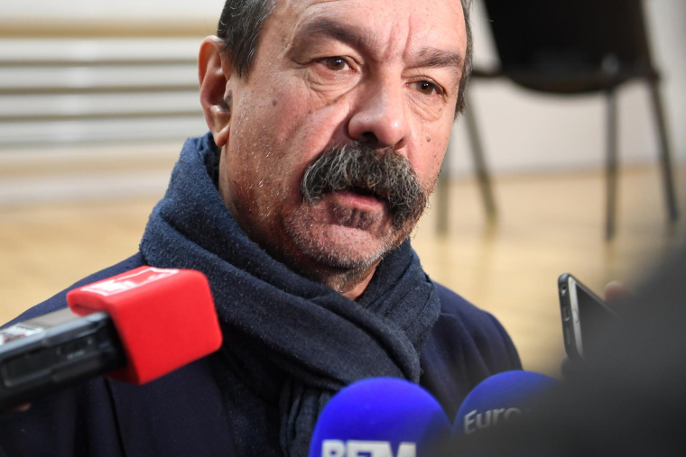 Philippe Martinez, le 11 février 2023, à Paris ( AFP / Bertrand GUAY  )