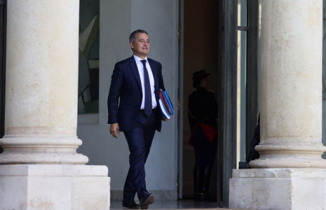 Gérald Darmanin à la sortie du Conseil des ministres