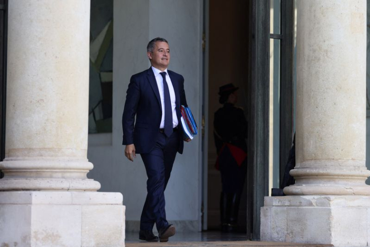 Le ministre français de l'intérieur et de l'étranger, Gérald Darmanin à Paris, en France