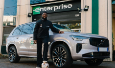 Samuel Umtiti, dans le cadre de la campagne Enterprise x UEFA Europa League