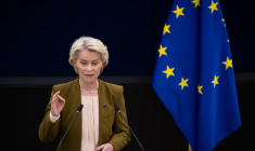 Ursula von der Leyen, à Strasbourg, le 10 septembre 2025 ( AFP / SEBASTIEN BOZON )