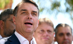 Flavio Bolsonaro à Brasilia au Brésil le 8 octobre 2026 ( AFP / Evaristo Sa )