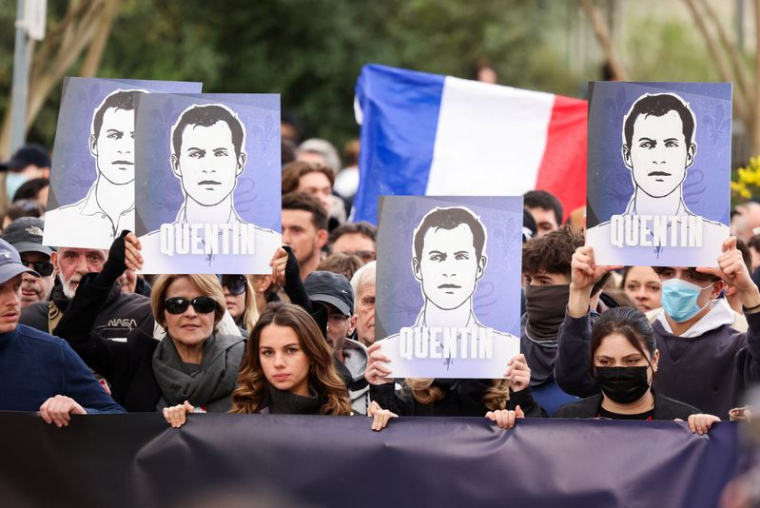 Marche en hommage à Quentin Deranque organisée par plusieurs mouvements d'extrême droite à Lyon