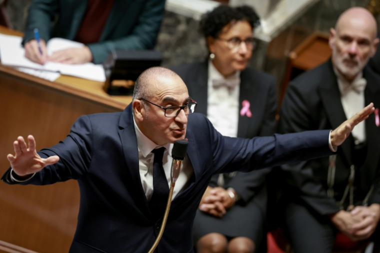 Le ministre de l'Intérieur Laurent Nuñez lors d'une séance de questions au gouvernement à l'Assemblée nationale, le 20 octobre 2026 à Paris ( AFP / Kenzo TRIBOUILLARD )