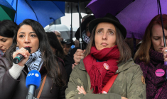 Sophie Binet à Paris le 18 novembre 2023. ( AFP / BERTRAND GUAY )