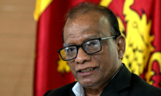 Le ministre sri-lankais de l'Energie, Anura Karunathilaka, le 5 octobre 2026 lors d'un entretienb à l'AFP à Colombo ( AFP / Ishara S. KODIKARA )