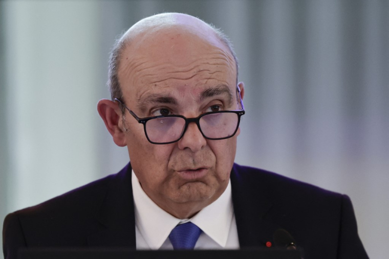 Eric Trappier, à Paris, le 16 mai 2024 ( AFP / STEPHANE DE SAKUTIN )